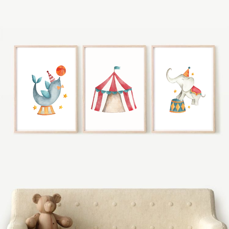 Set of 3 Circus Frames